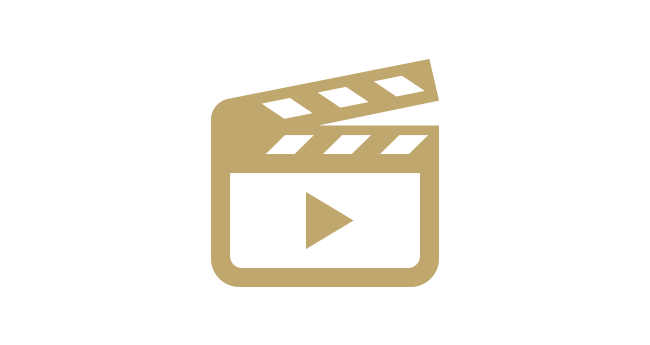 カチンコのイラストの下に「Movie/Drama/Anime」のテキスト、本のイラストの下に「Comics」のテキストで表現しています